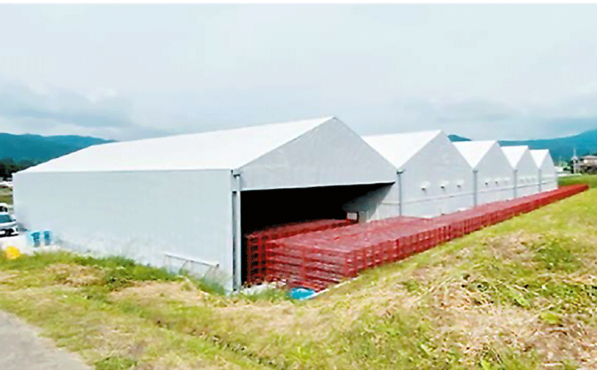 遮熱シート、農業施設の使用イメージ